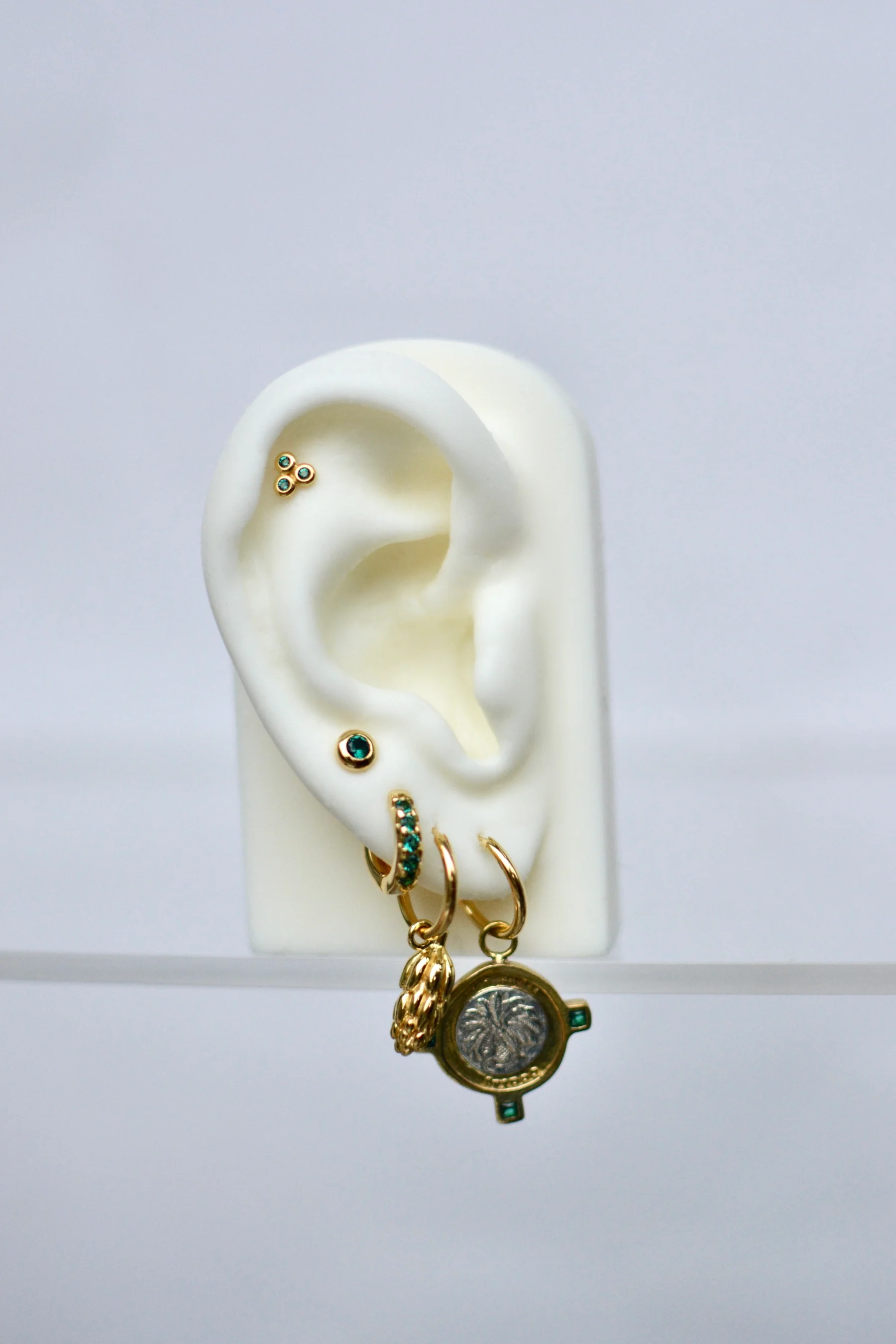 Bali coin earring gold plated - Image 10