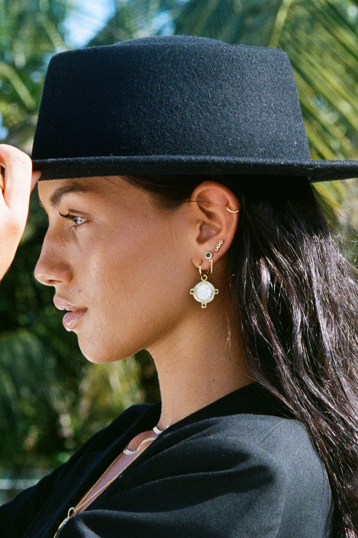 Bali coin earring gold plated - Image 3