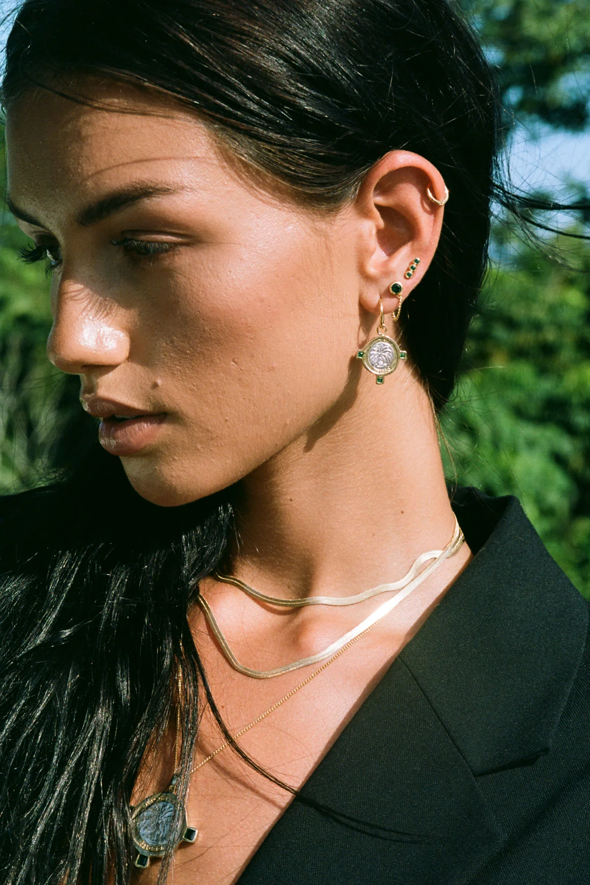 Bali coin earring gold plated - Image 5