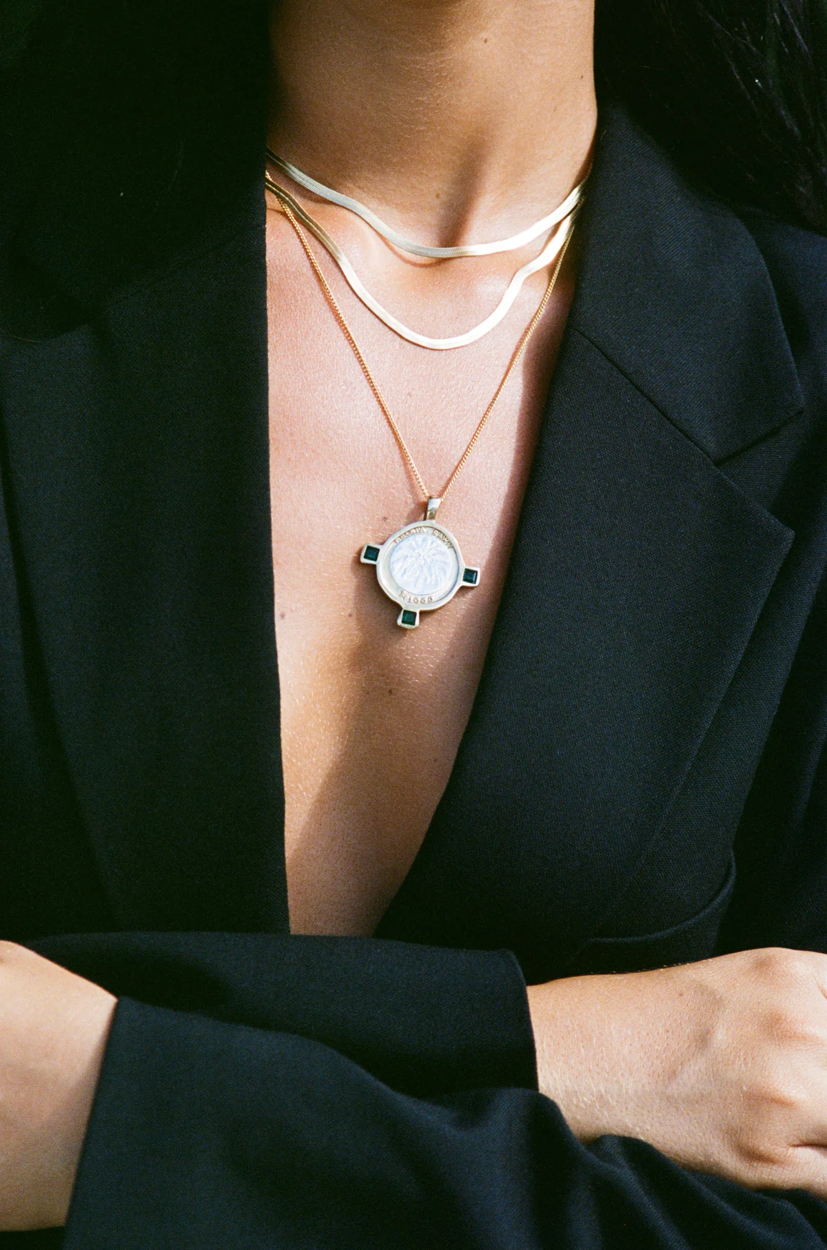 Bali coin necklace gold plated - Image 3