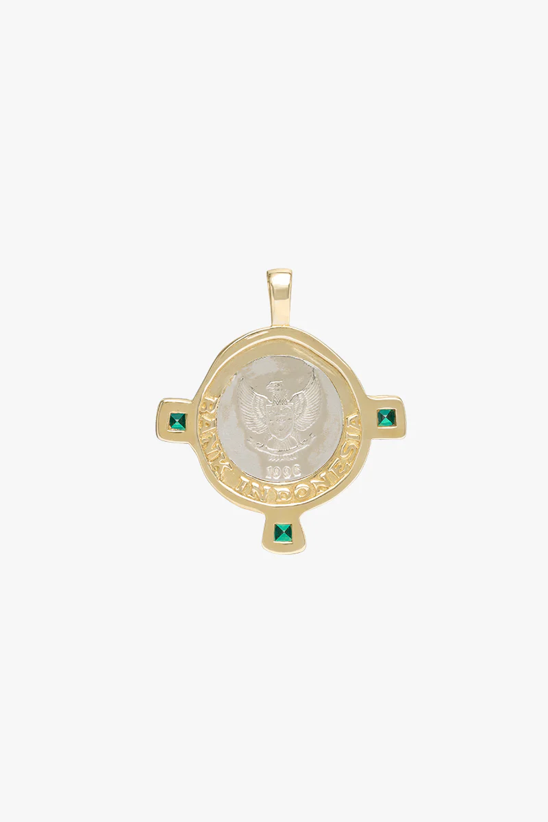 Bali coin necklace gold plated - Image 7