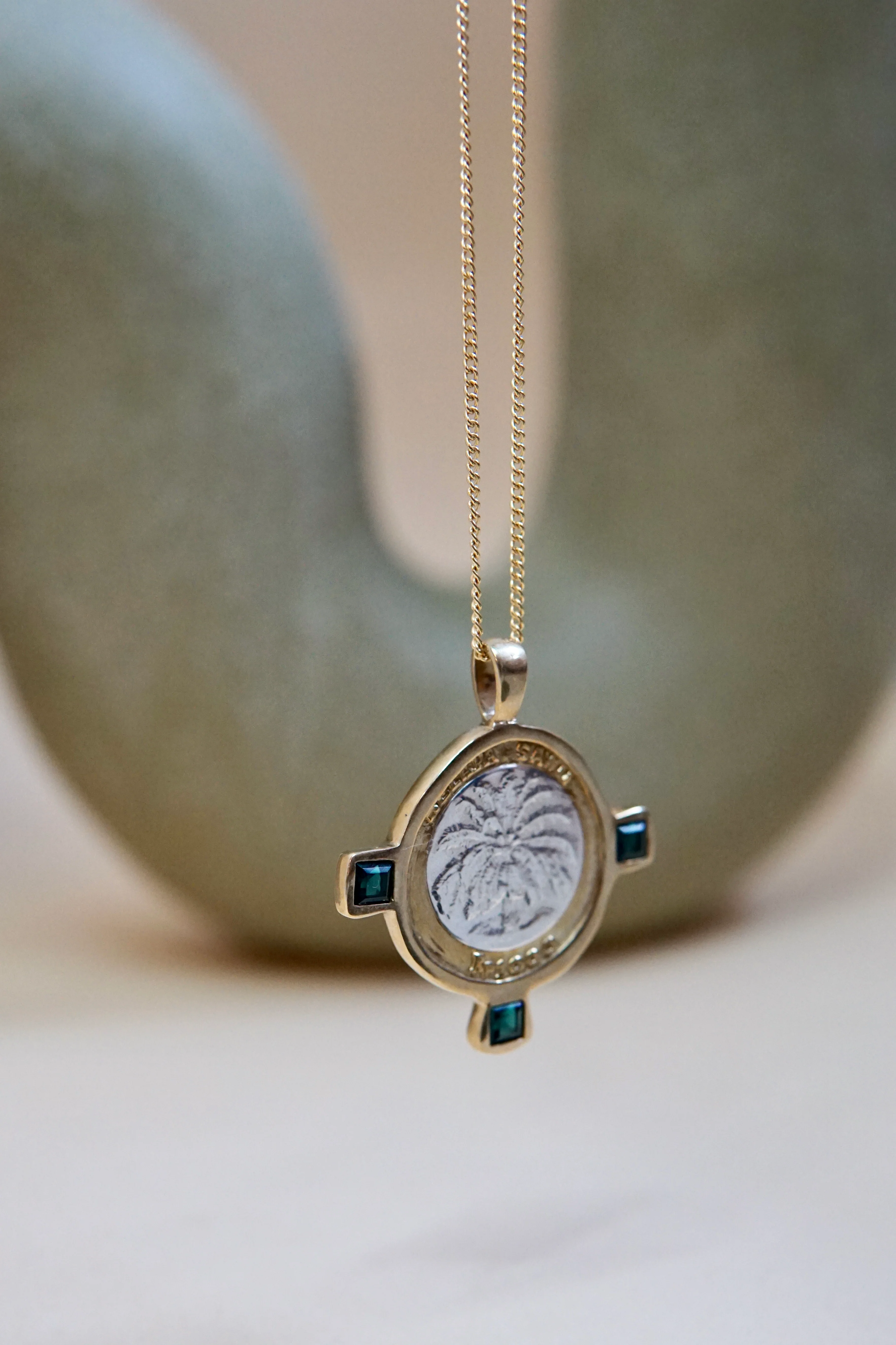 Bali coin necklace gold plated - Image 8