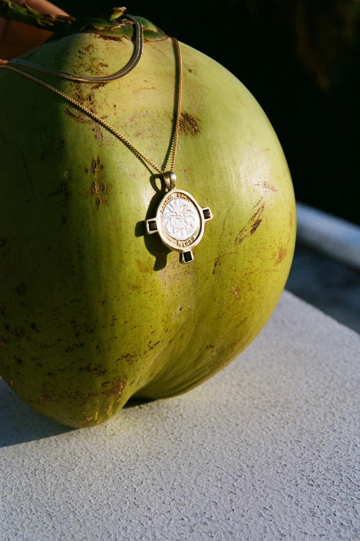 Bali coin necklace gold plated - Image 9