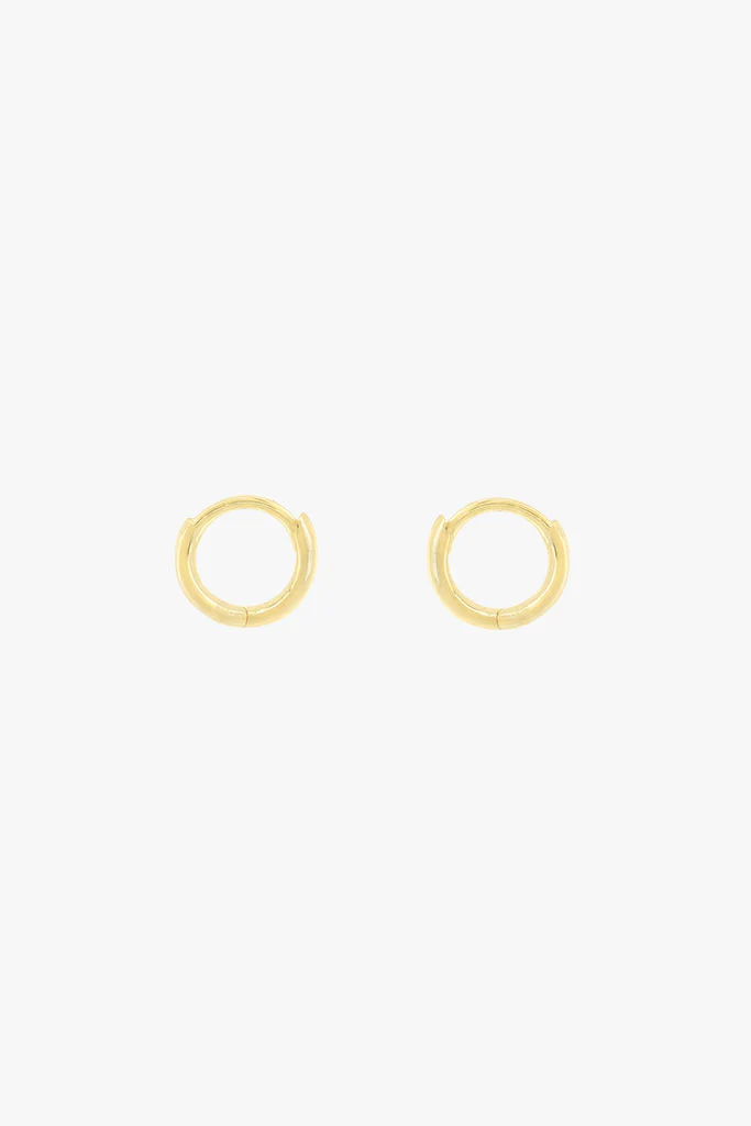 Basic wild hoop gold plated (9mm) - Image 3