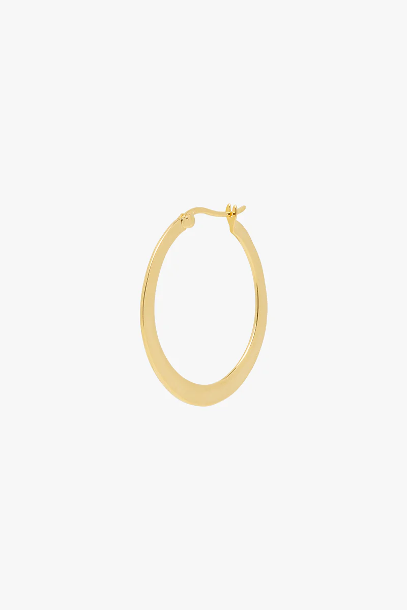 Big gypsy hoop gold plated (30mm) - Image 5