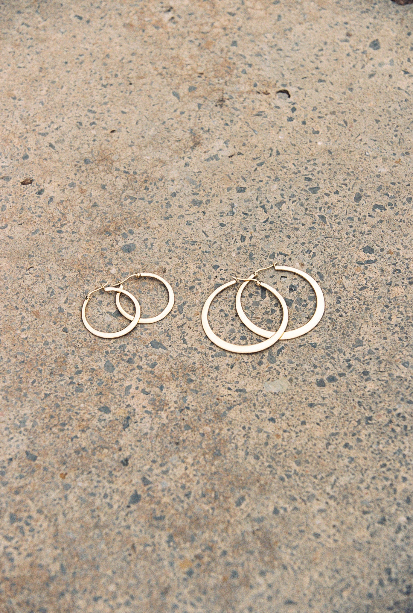 Big gypsy hoop gold plated (45mm) - Image 8