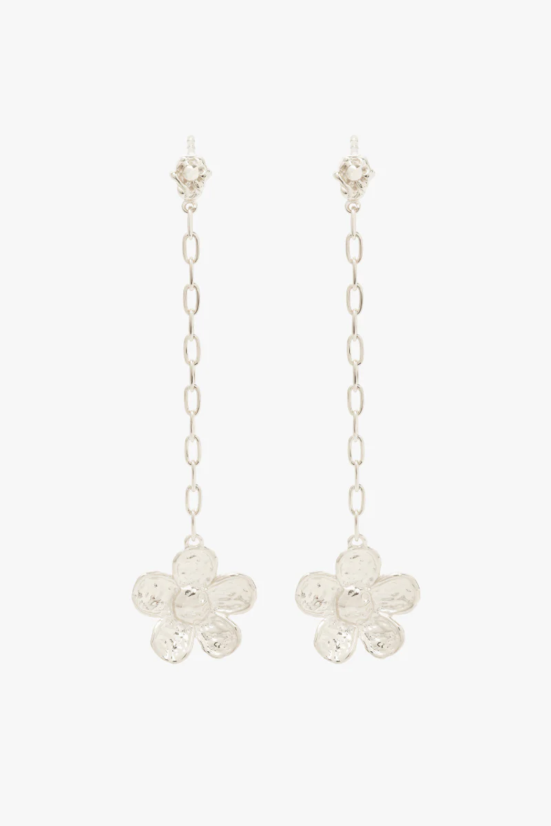 Botanic Chain Earring Silver - Image 6