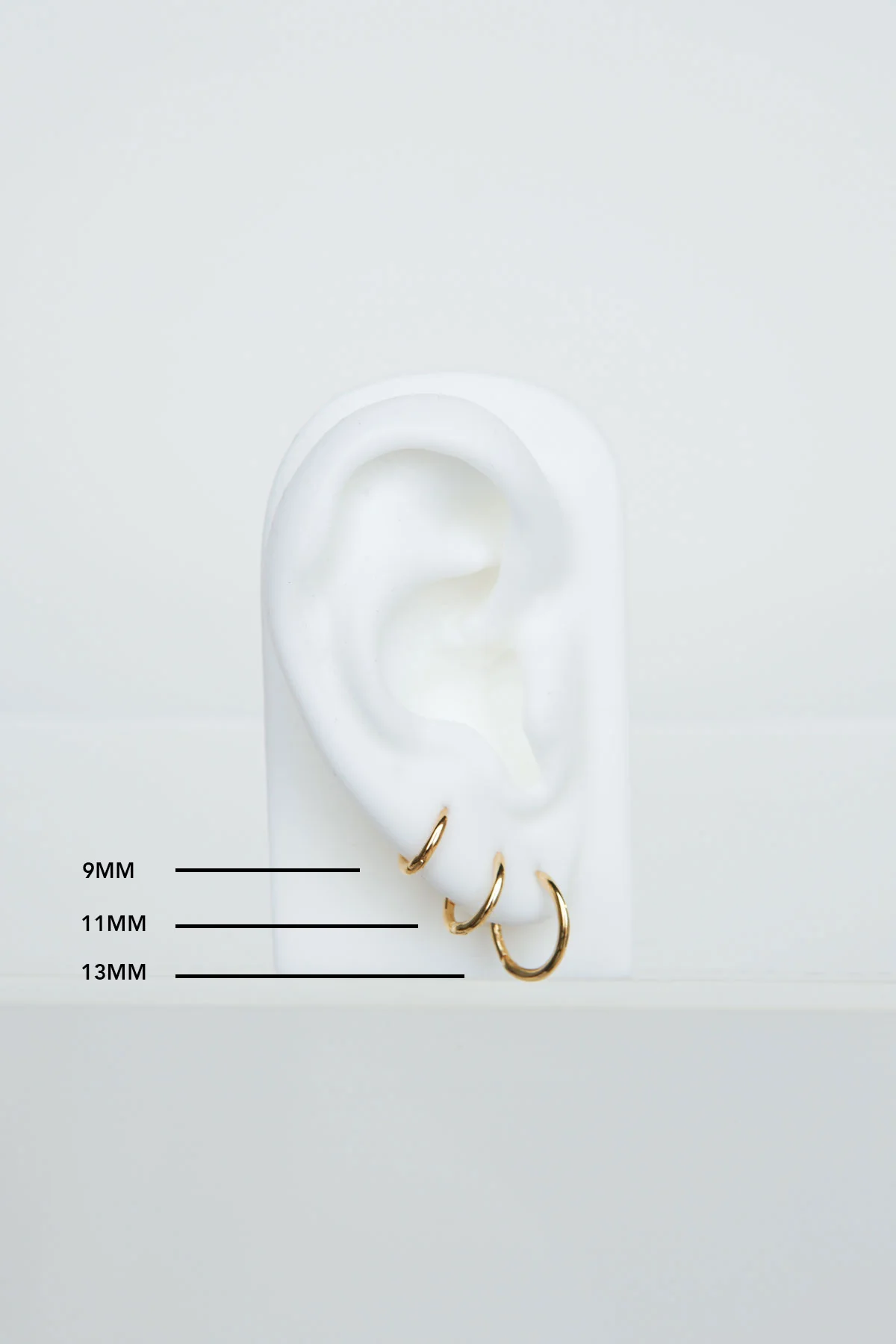 Basic wild hoop gold plated (13mm) - Image 4