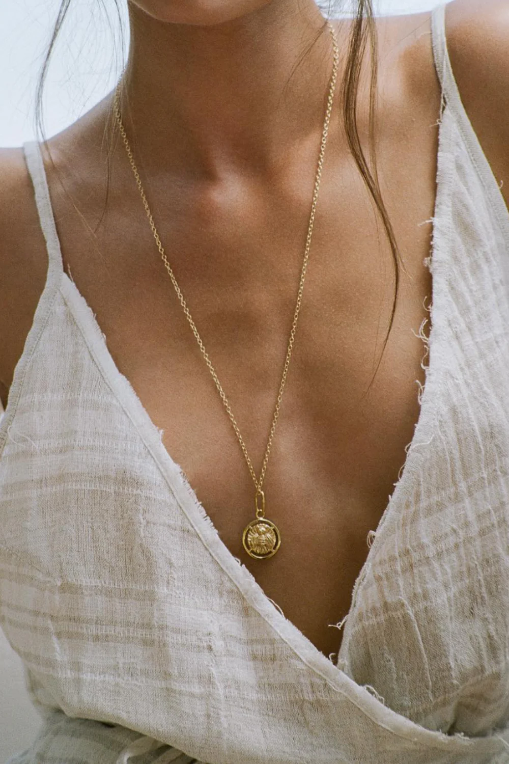 Curb chain necklace gold plated (45cm & 55cm) - Image 3