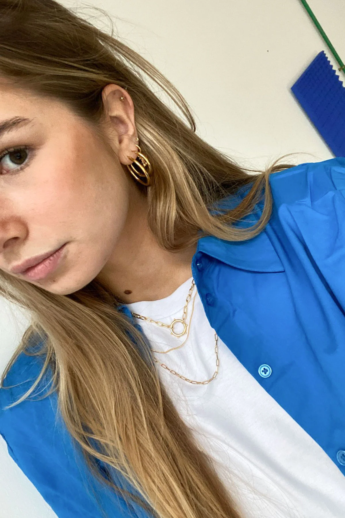 Curb chain necklace gold plated (45cm & 55cm) - Image 5