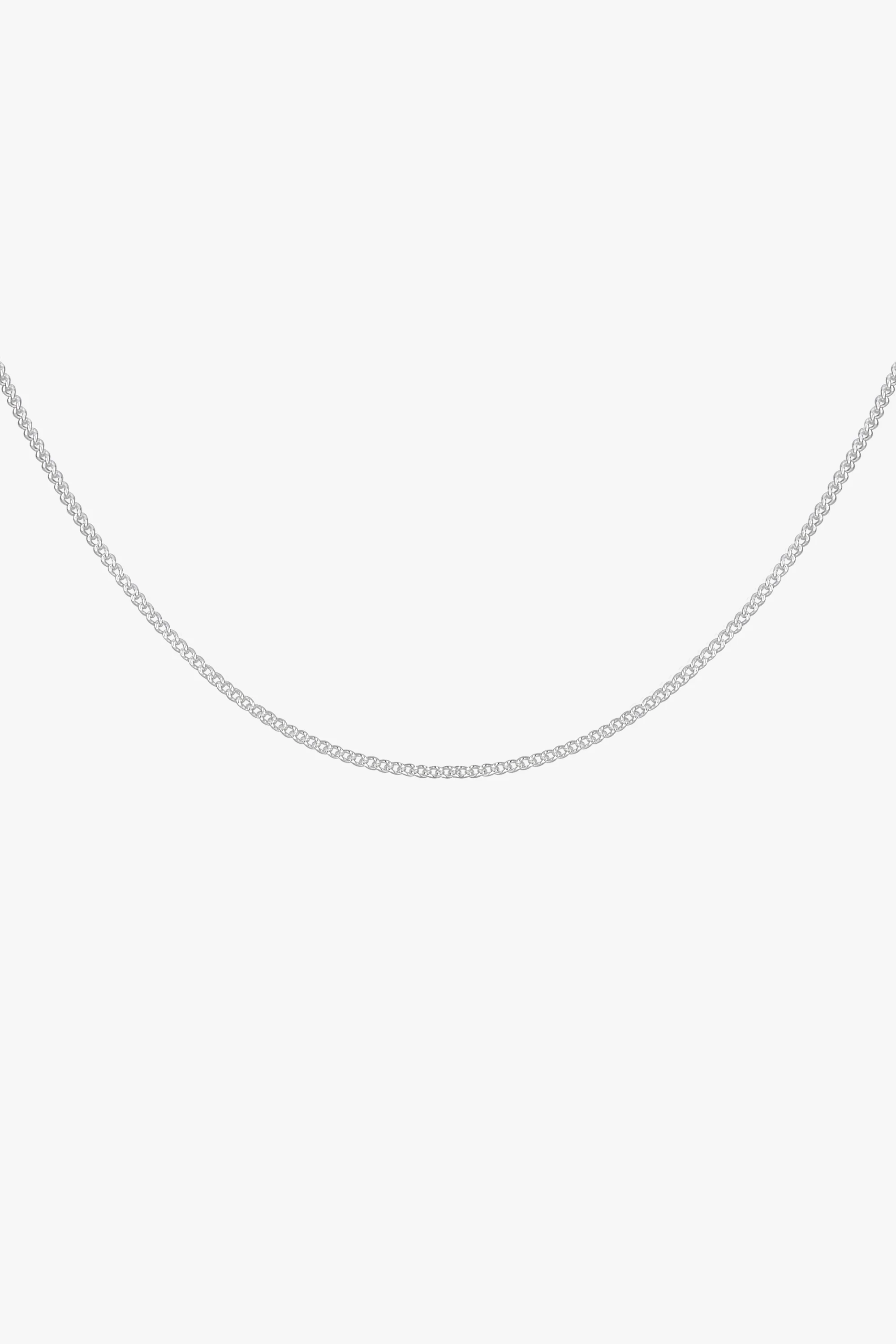 Curb chain necklace silver (45cm or 55cm) - Image 4