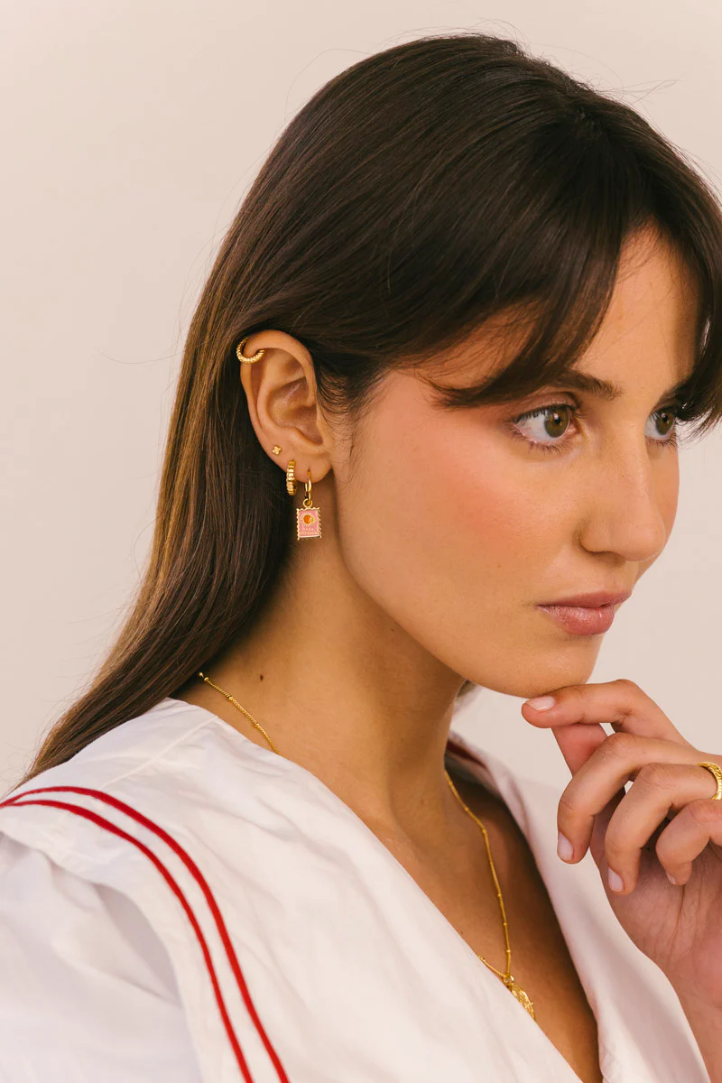 Dainty Flower Stud gold Plated - Image 3