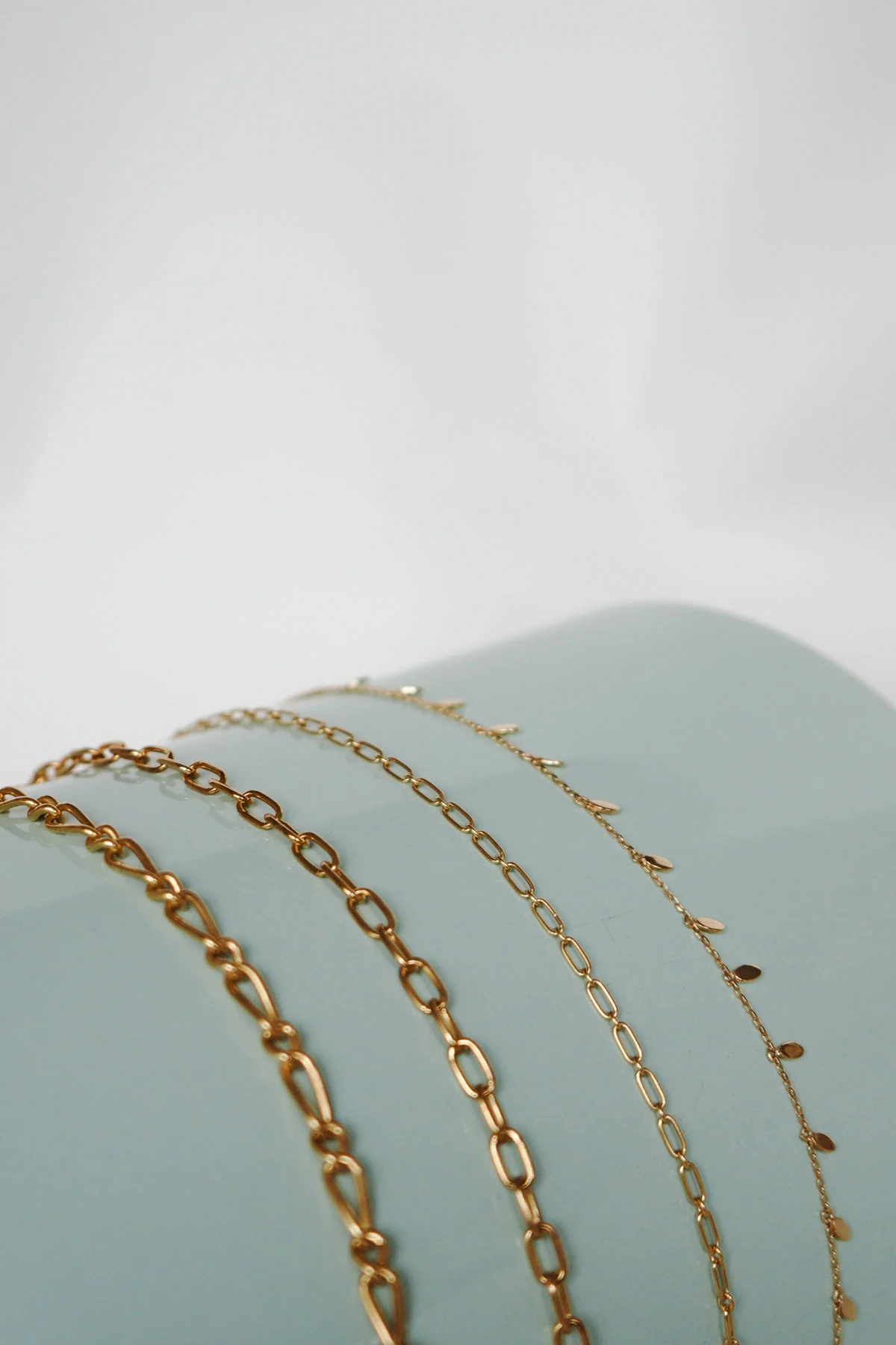 Figaro choker gold plated (36cm) - Image 4