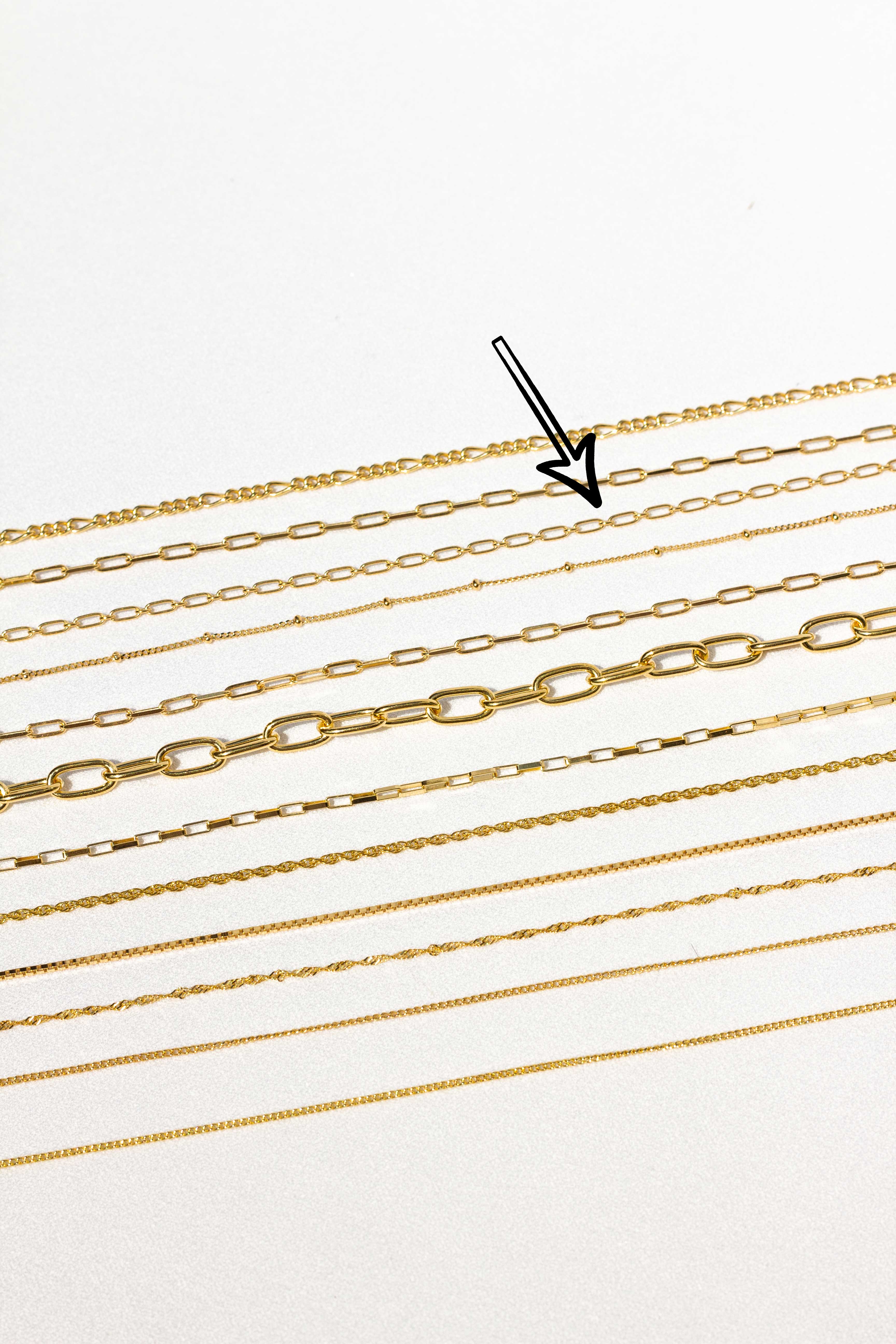 Figaro choker gold plated (36cm) - Image 5