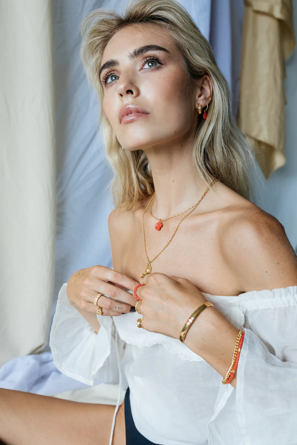 Figaro choker gold plated (36cm) - Image 7