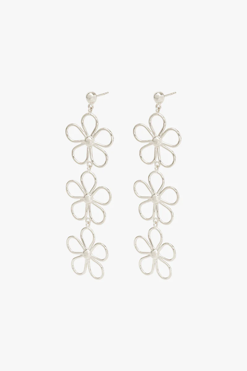 Flores Earring Silver - Image 6