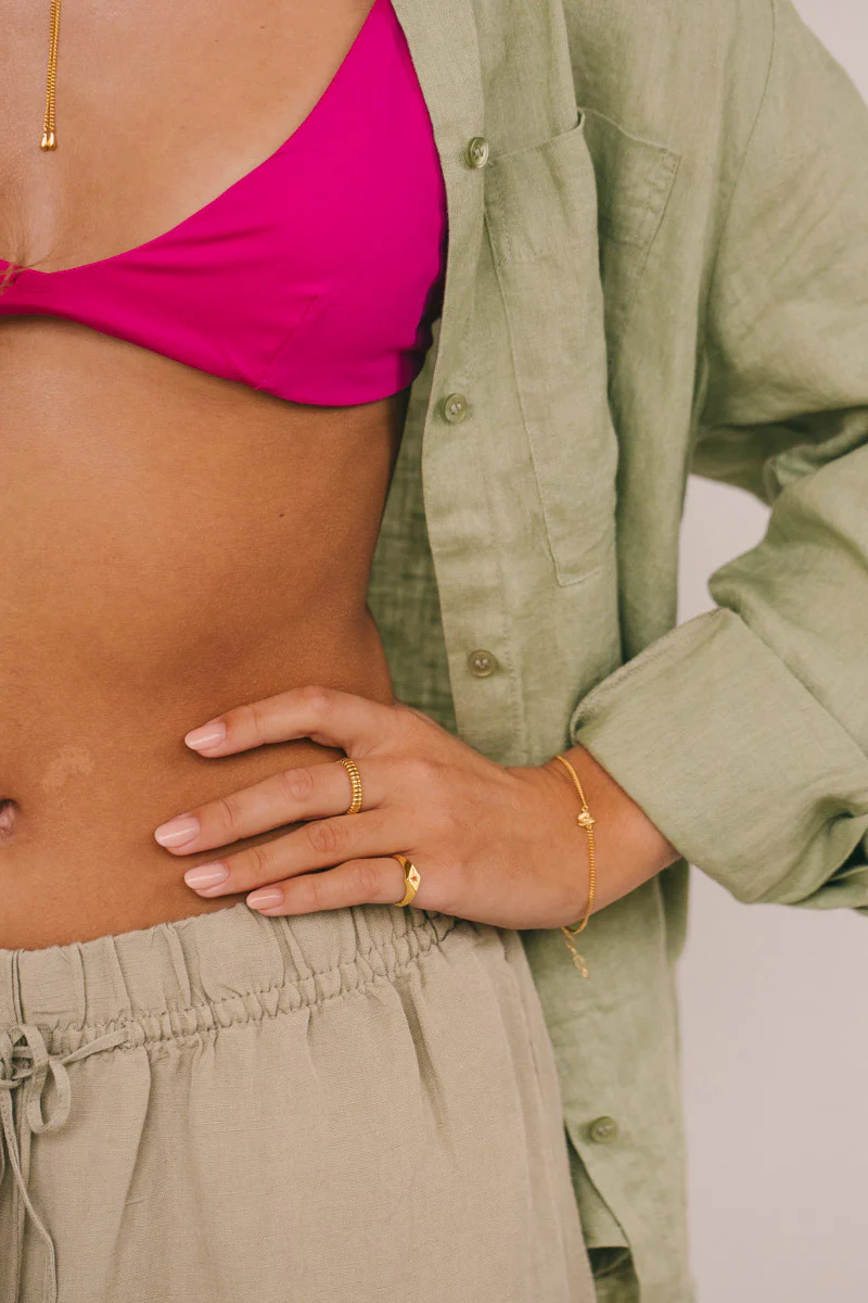 Flower Bracelet Gold Plated - Image 3