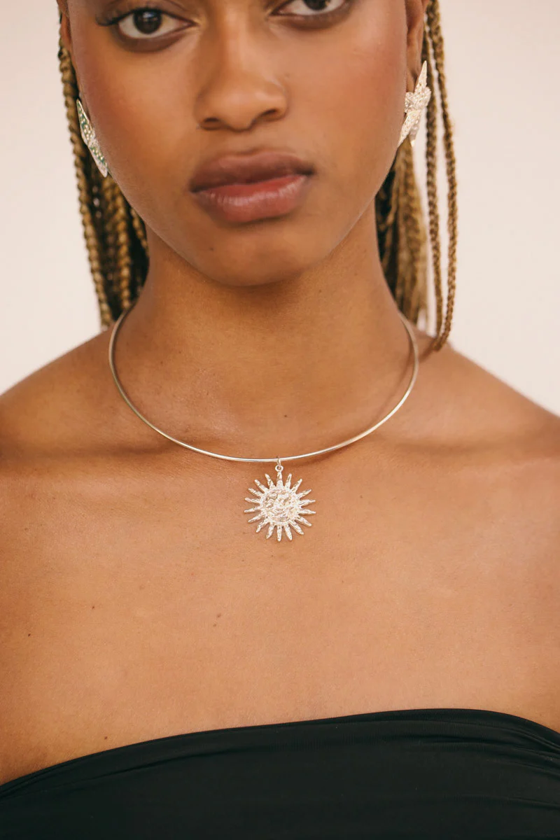 Golden Hour Choker Silver - Image 3