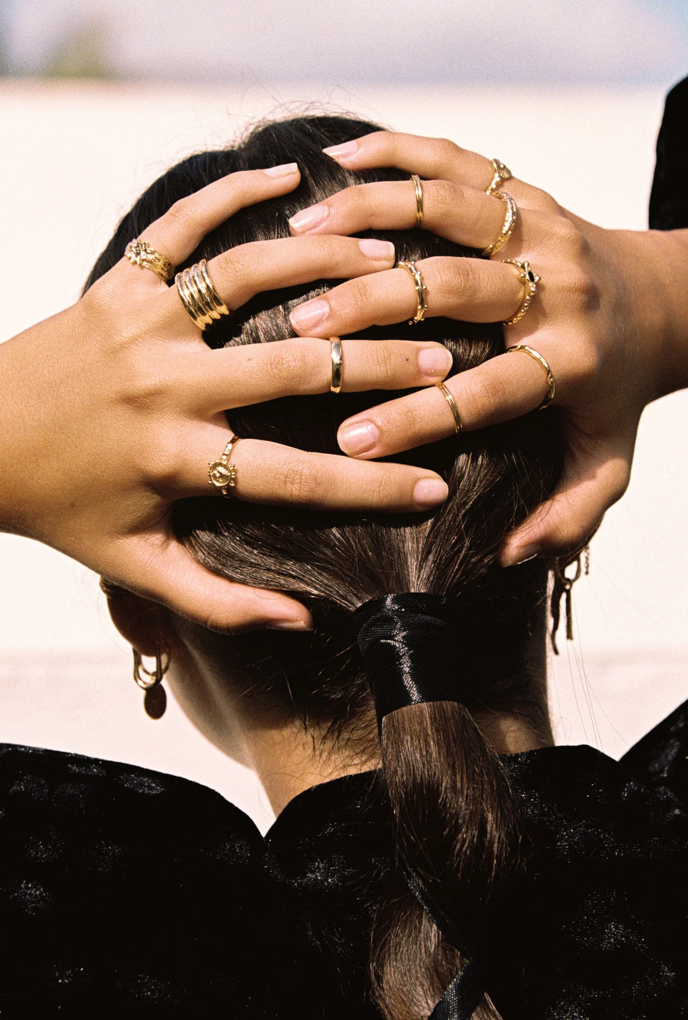 Gypsy stack ring gold plated - Image 3