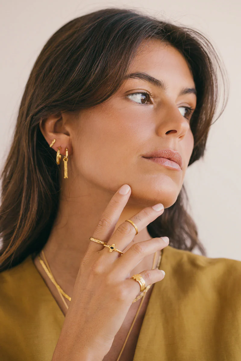 Gypsy stack ring gold plated - Image 6