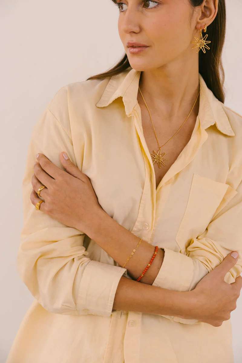 Heart Chain Bracelet Gold Plated - Image 4