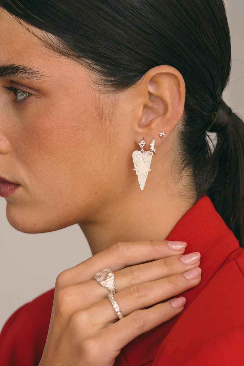 Interstellar Love Earring Silver - Image 4