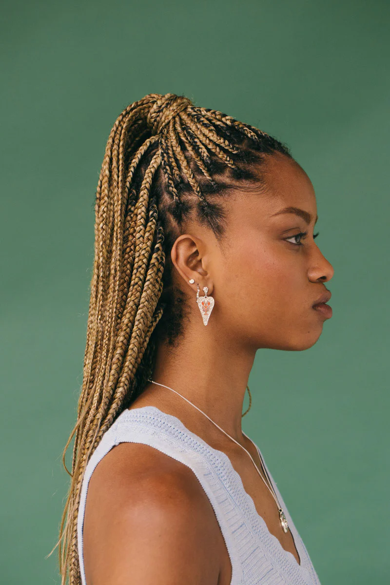 Lobster Love Earring Silver - Image 3