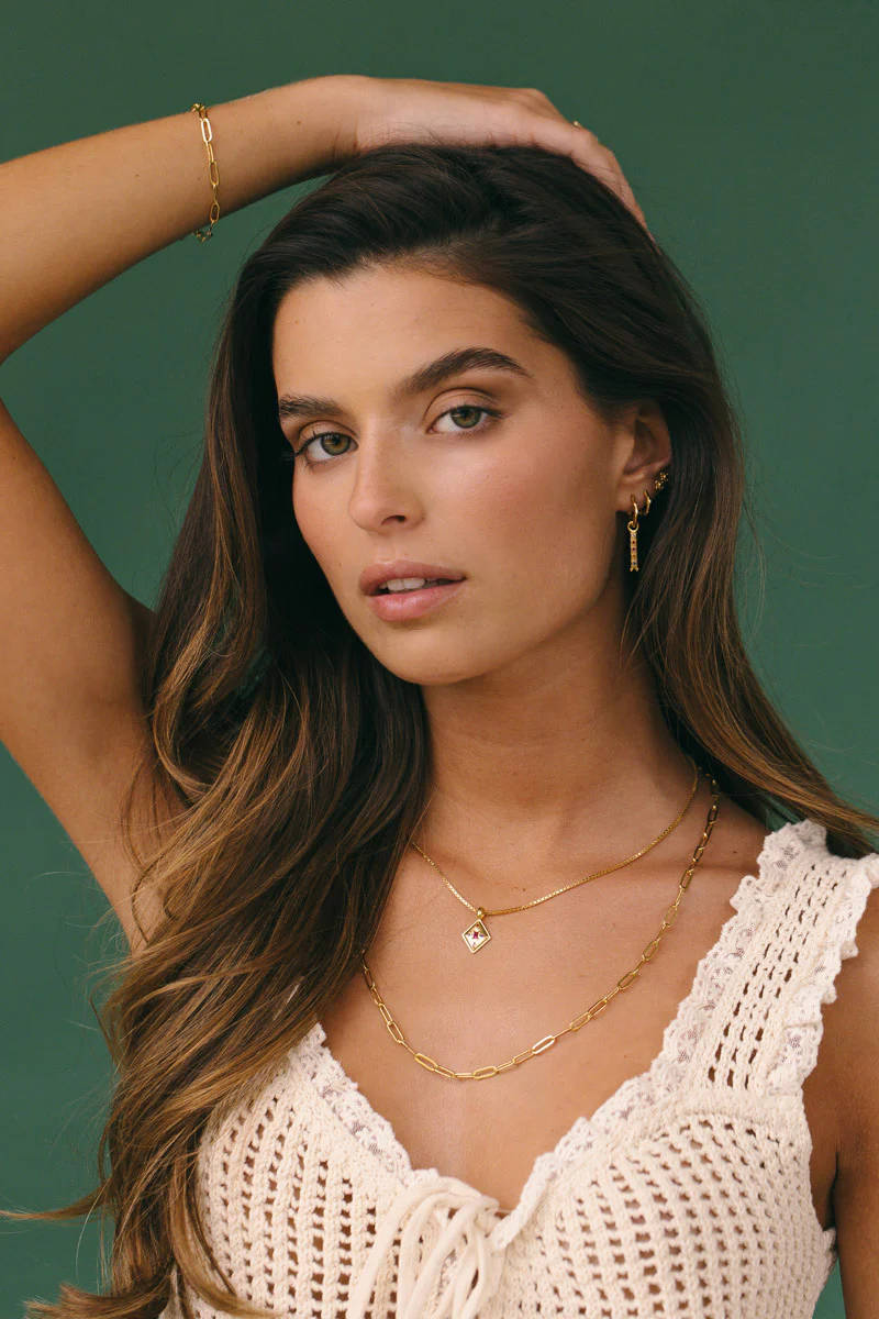 Long Link Chain Necklace Gold Plated (60cm) - Image 3