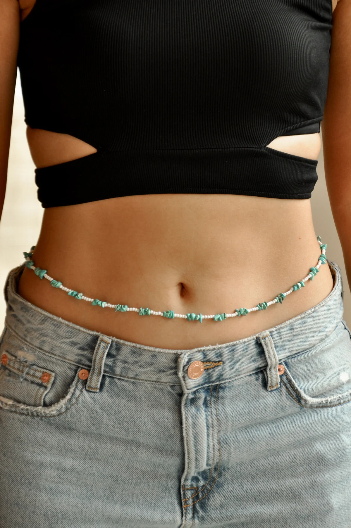 Mediterranean belly chain gold plated - Image 3