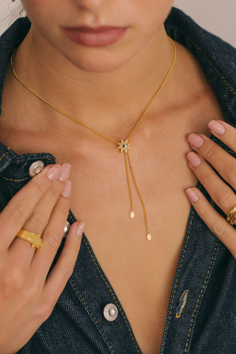 Night Sky Necklace Gold Plated - Image 4