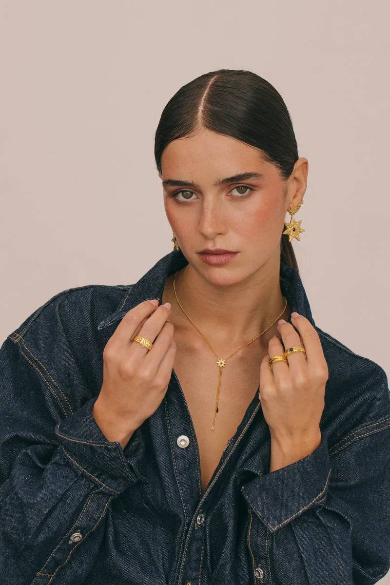 Night Sky Necklace Gold Plated - Image 5