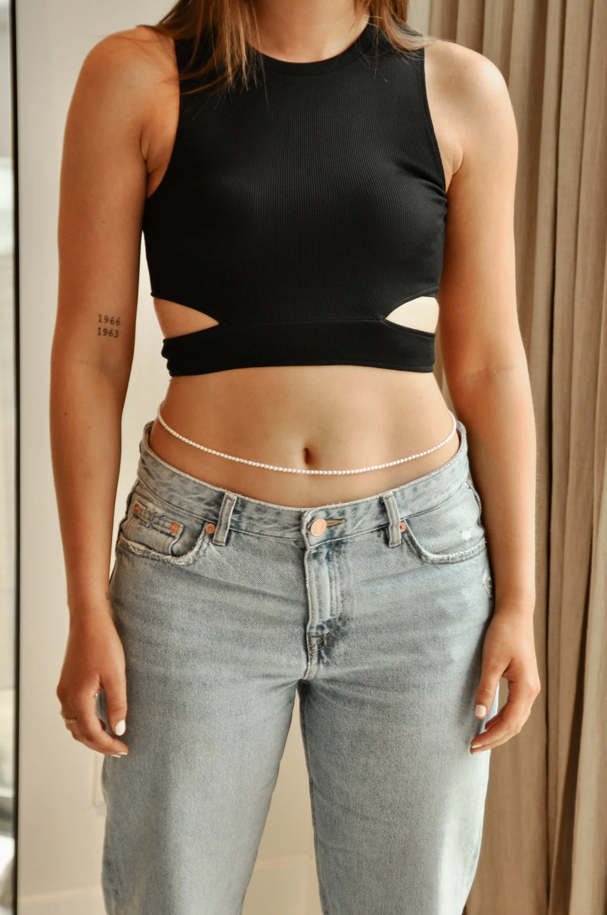 Pearl belly chain gold plated - Image 9