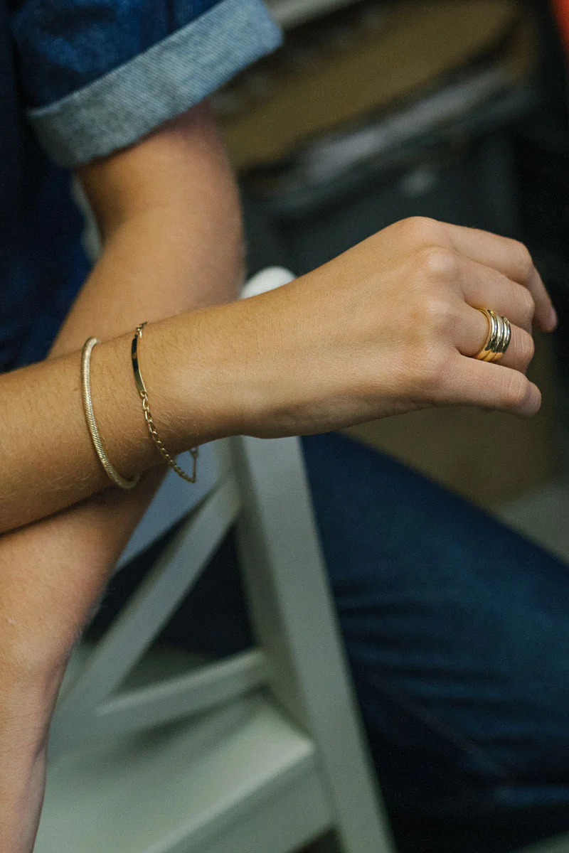 Personalized bar bracelet gold plated (pre-order) - Image 9