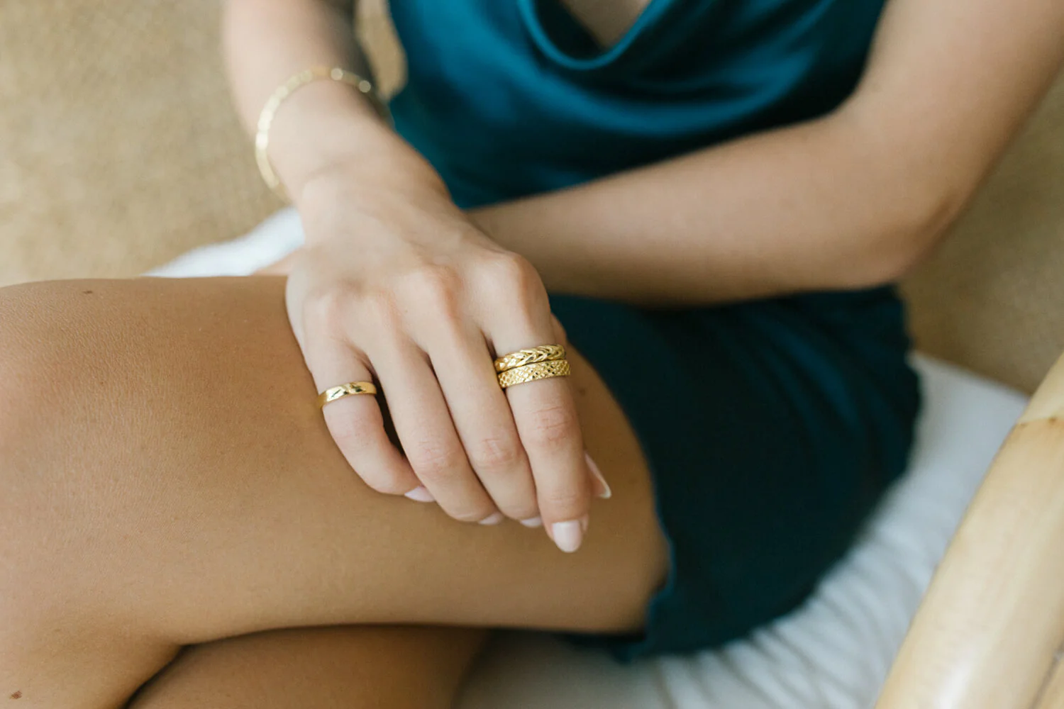 Pinky band gold plated - Image 7