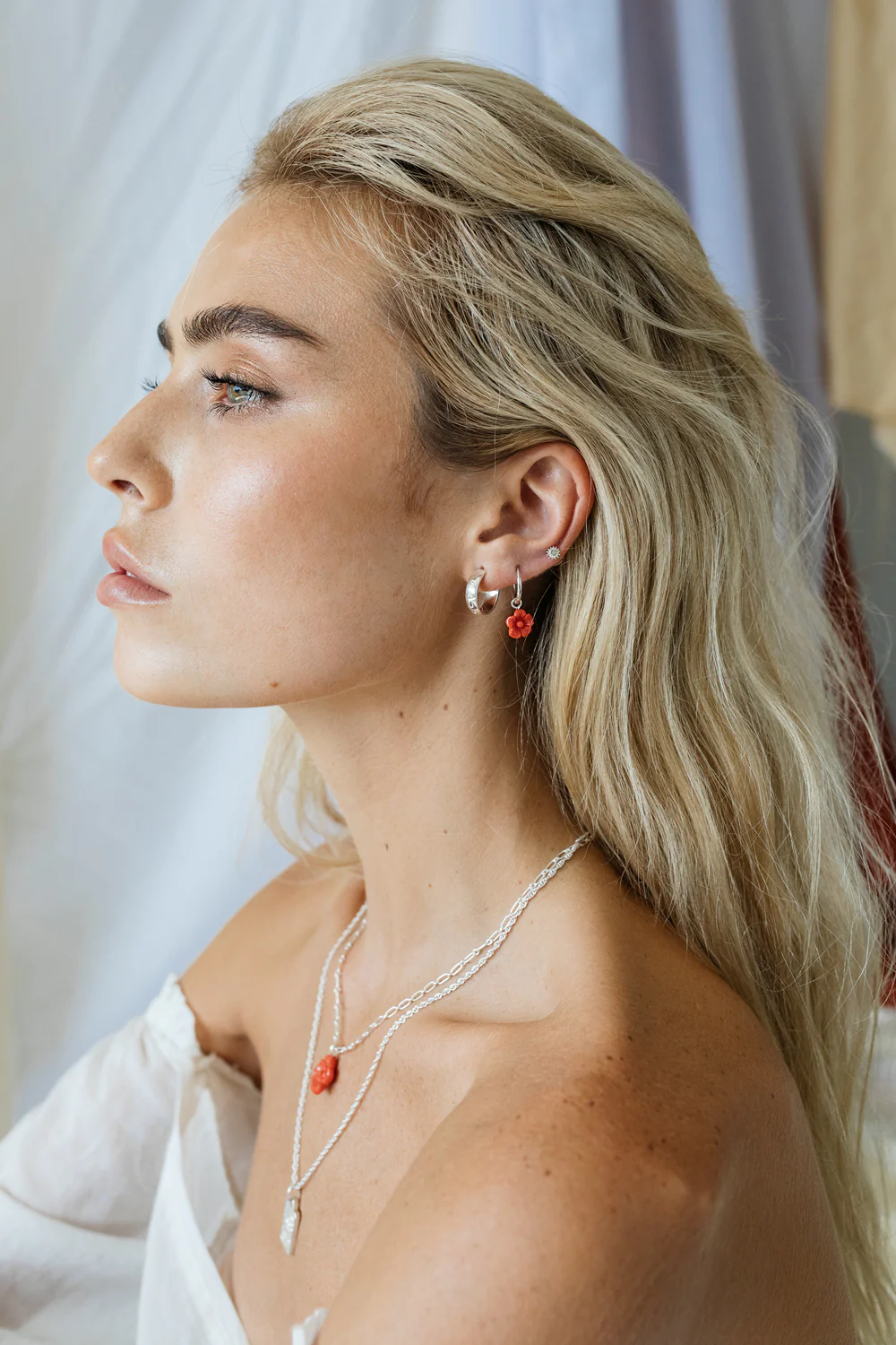 Rope chain necklace silver (45 cm) - Image 6