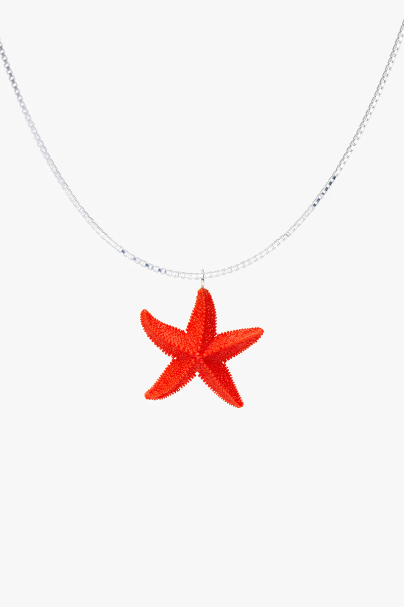 Ruby Star Pendant silver - Image 3