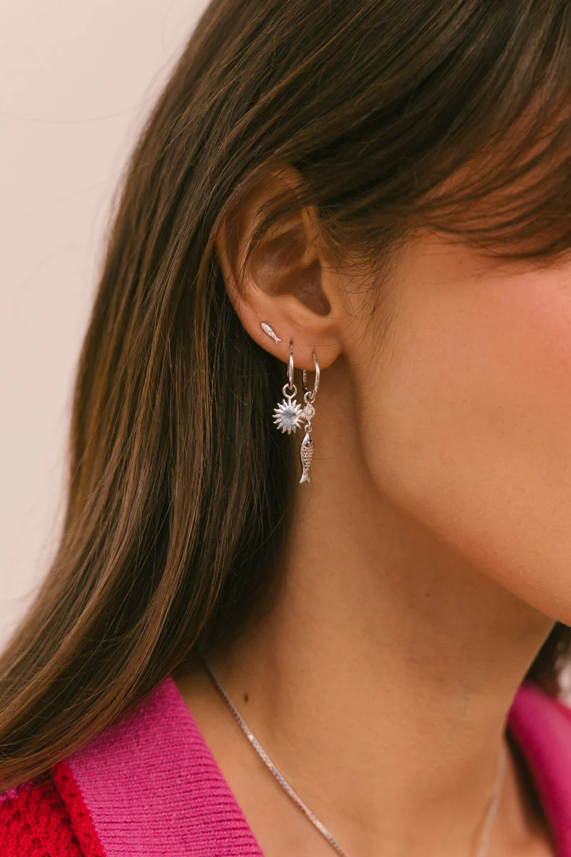 Sardinha Hoop Earring Silver - Image 4