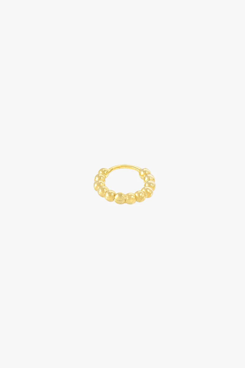 Small dots hoop gold plated (11mm) - Image 8