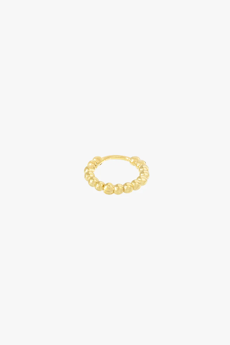 Small dots hoop gold plated (13mm) - Image 10