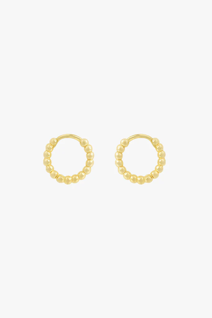 Small dots hoop gold plated (13mm) - Image 11