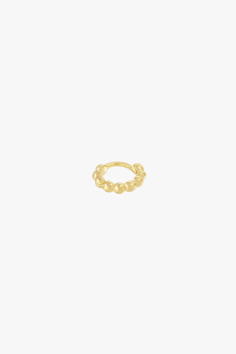 Small dots hoop gold plated (9mm) - Image 6