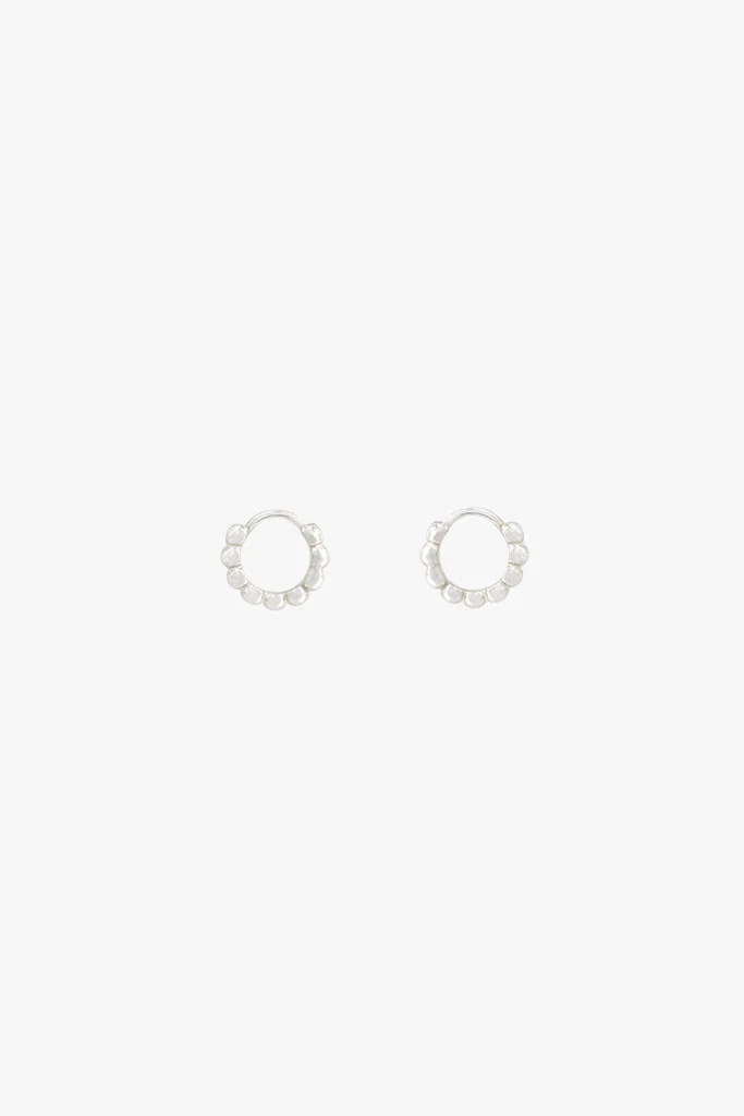 Small dots hoop silver (9mm) - Image 6