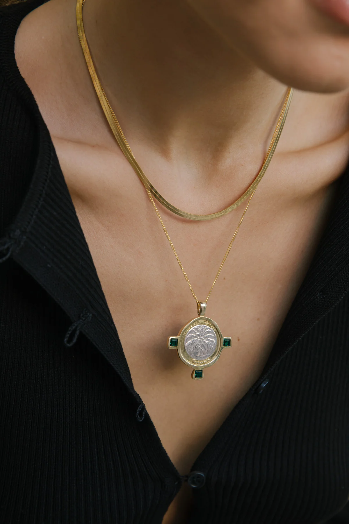 Snake chain necklace gold plated (36cm) - Image 8