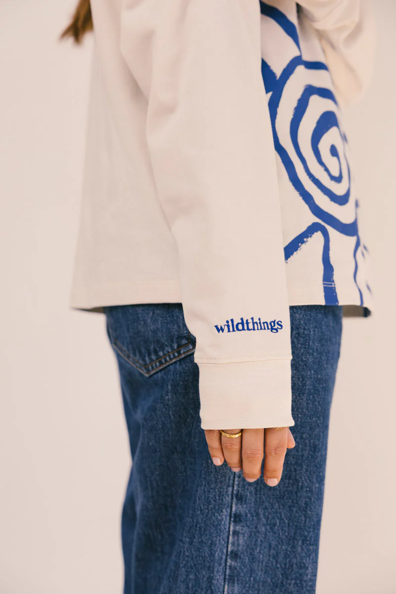 Sol Tee Long Sleeve Beige - Image 4