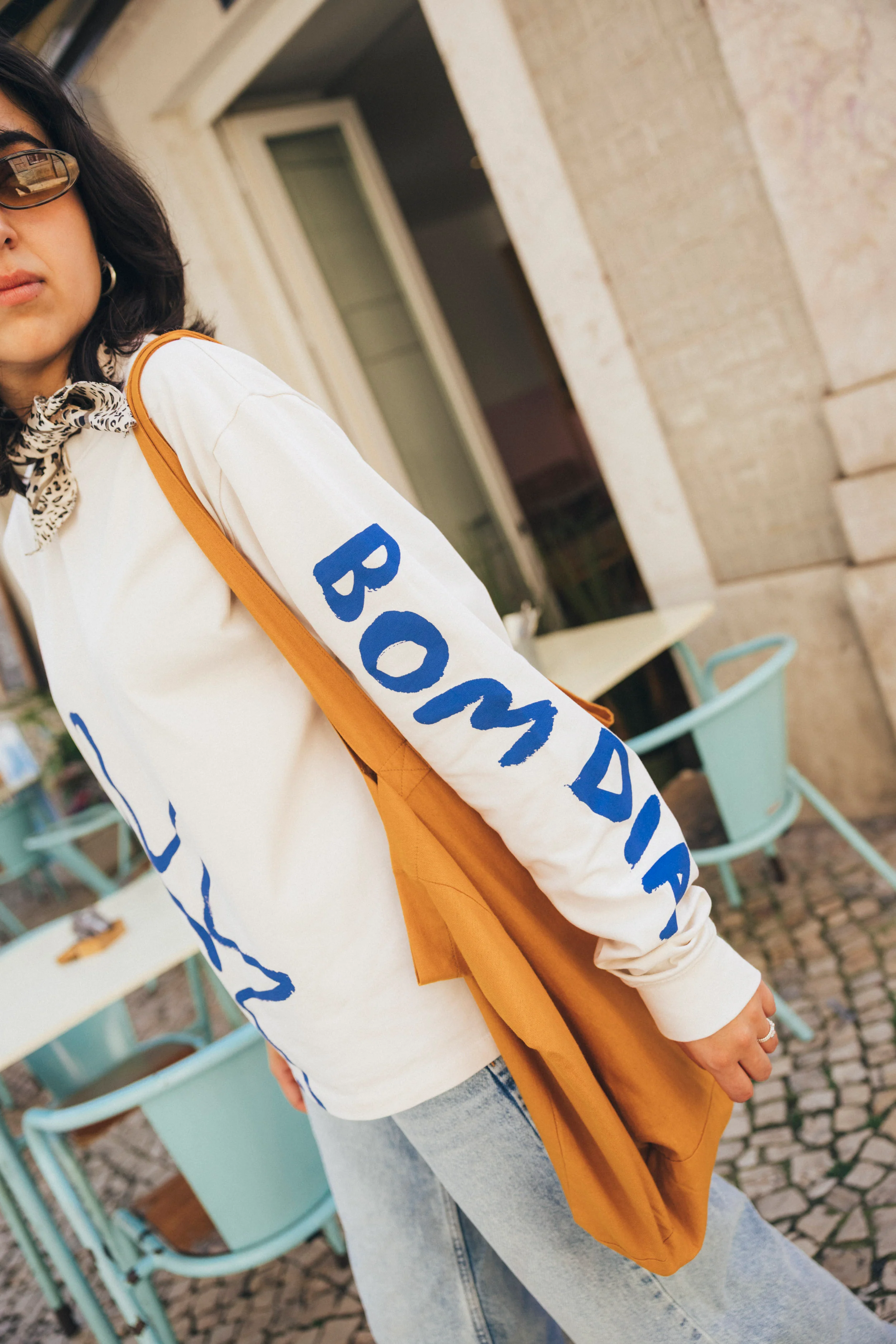 Sol Tee Long Sleeve Beige - Image 6