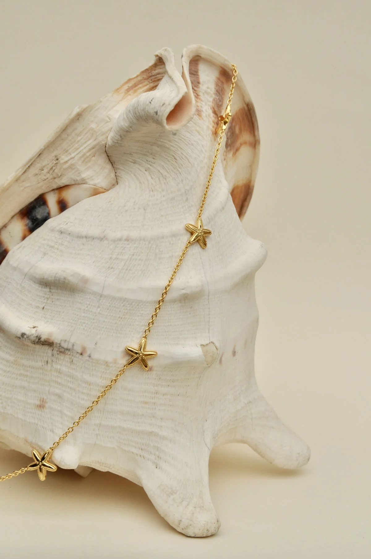 Starfish belly chain gold plated - Image 4