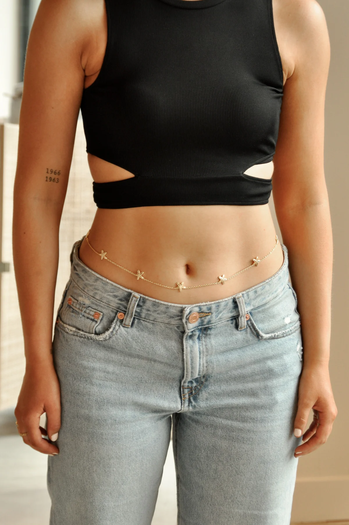 Starfish belly chain gold plated - Image 8