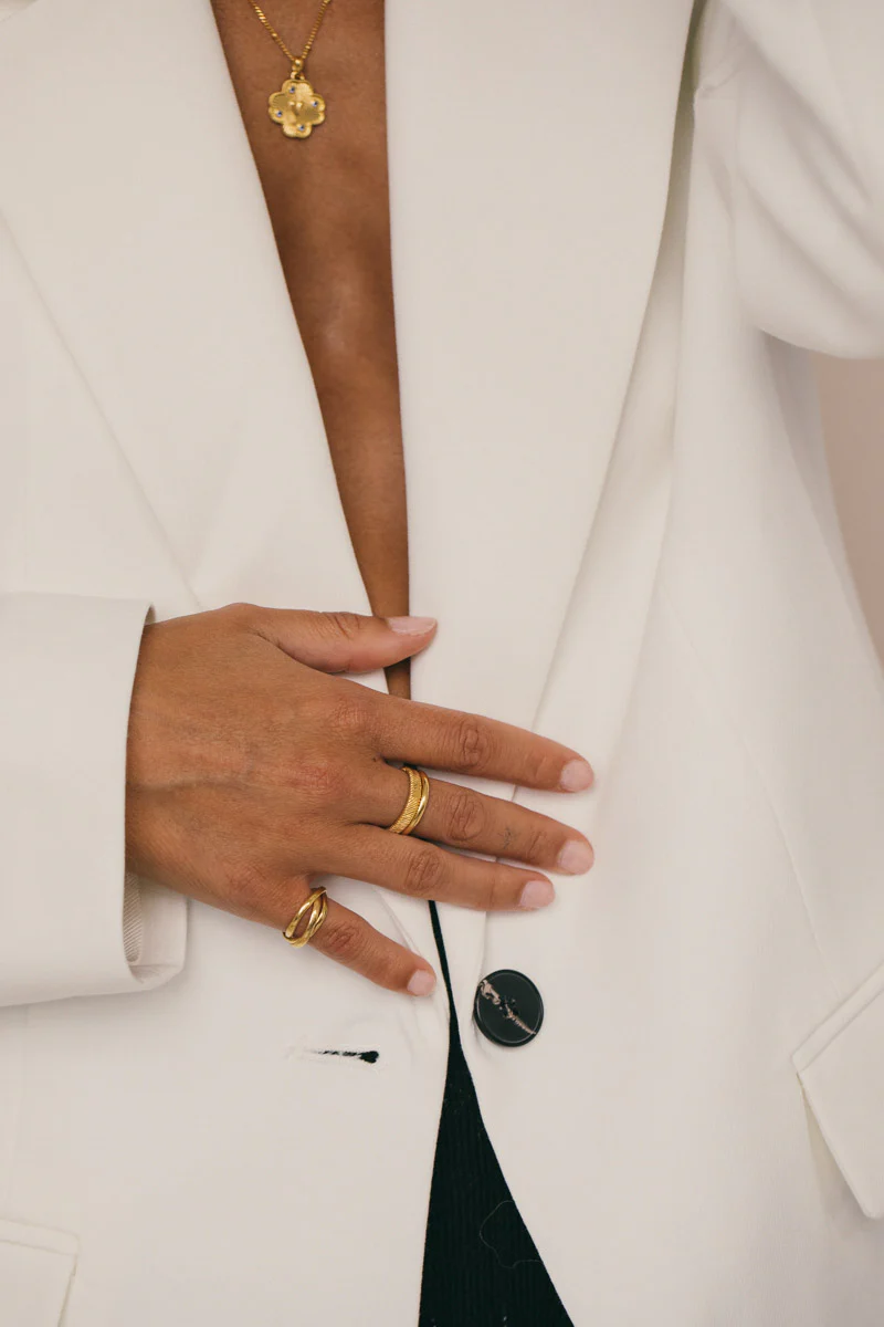 Trinity pinky ring gold plated - Image 3