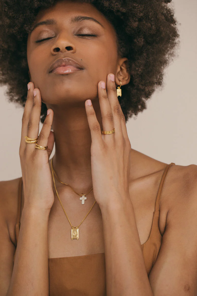 Trinity pinky ring gold plated - Image 8