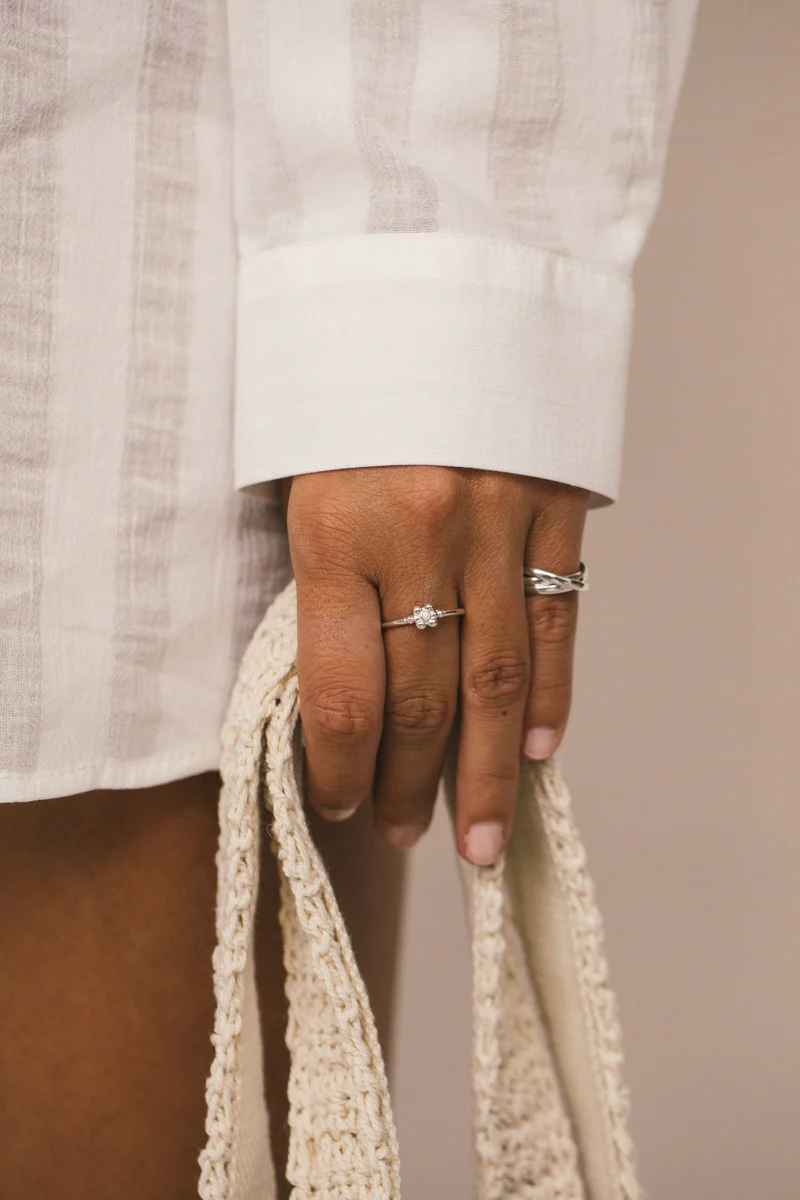 Trinity pinky ring silver - Image 3